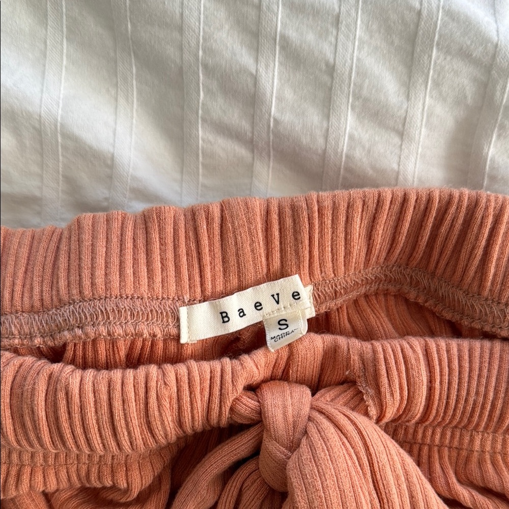 Orange Ruffle Hem Shorts - Picture 3 of 3